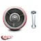Service Caster Go Mini's Moving Portable Storage Container Replacement Wheel with Zerk Axle Nut GOM-SCC-PUR630-RS-ZAN345 - alternate 2
